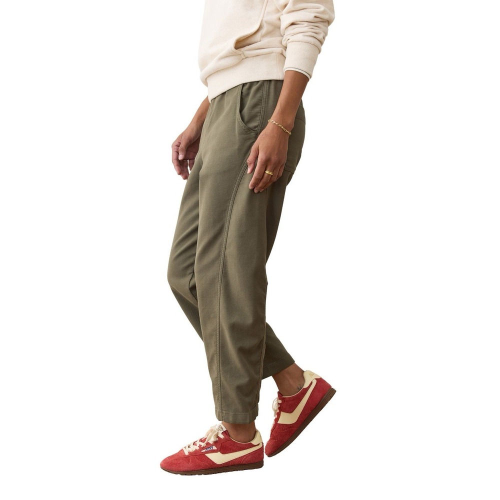NWT Marine Layer Jessie Barrel Leg Pants Green Olive M  Drawstring Casual $128 - Picture 3 of 13